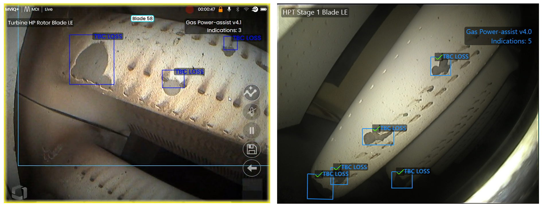 ADR人工智能輔助缺陷識(shí)別系統(tǒng)識(shí)別缺陷及葉片智能計(jì)數(shù)功能